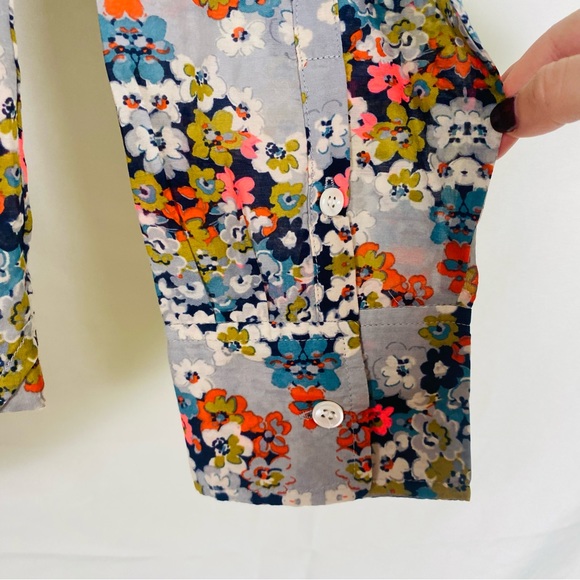 J. Crew Multicolor Floral Blouse - Picture 3 of 6